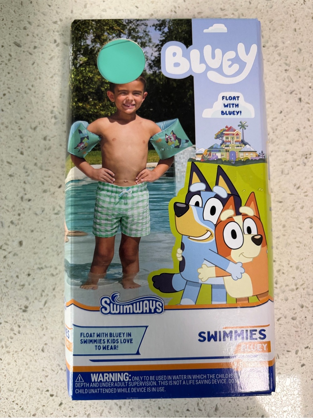 Bluey Kids Swim Arm Floaties by - Teal